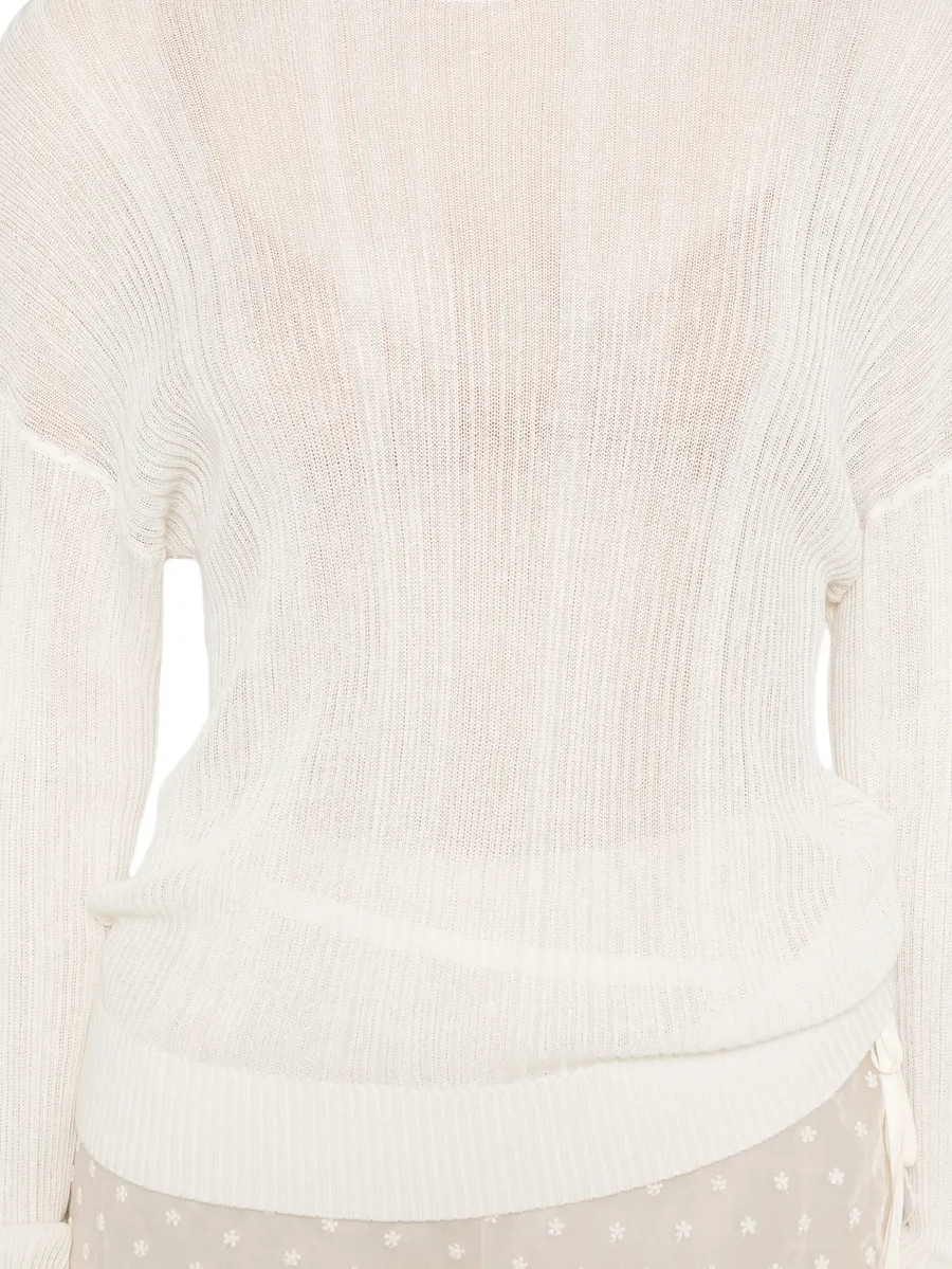 ribbed round-neck sweater 9
