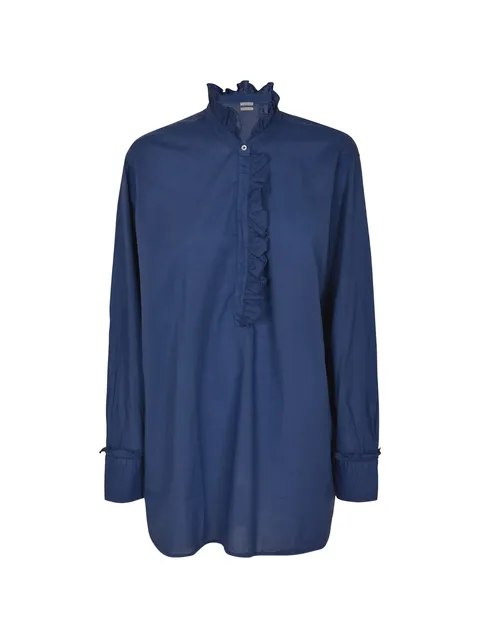 ruffled blouse