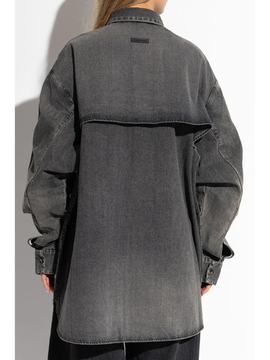 джинсовая рубашка 7