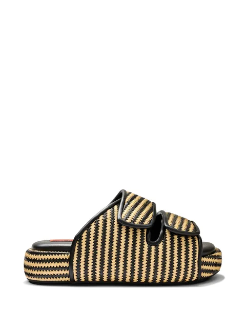 босоножки Raffia Cro в полоску