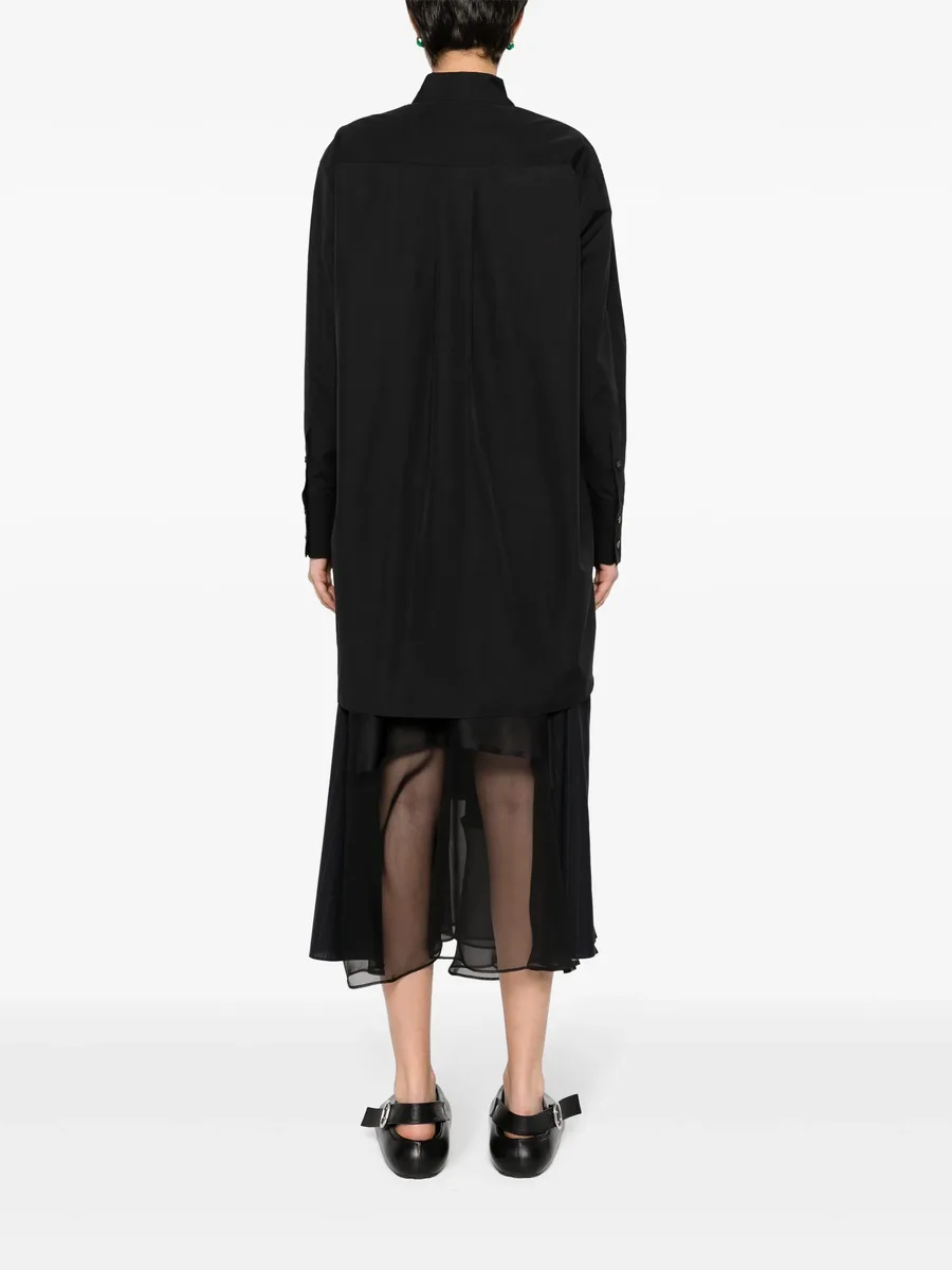 logo-embroidered poplin shirt 8
