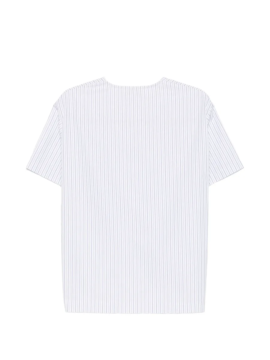 striped V-neck blouse 4