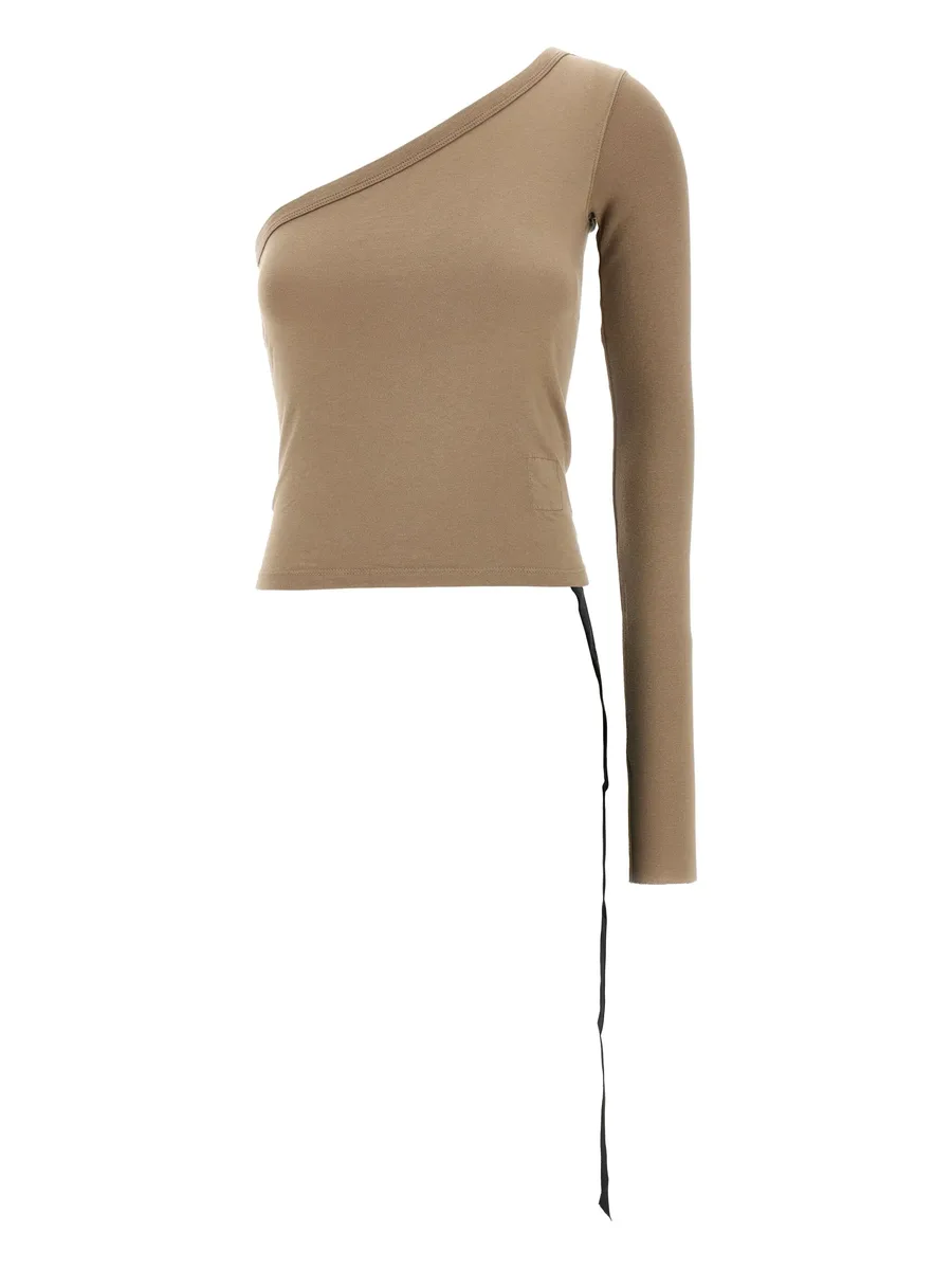 Ziggy asymmetric-neckline T-shirt 1