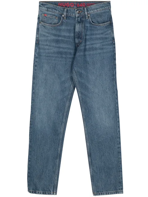 straight-leg jeans