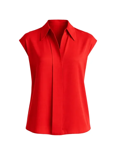 v-neck blouse