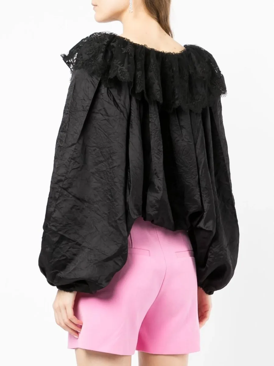 lace-collar long-sleeve blouse 8