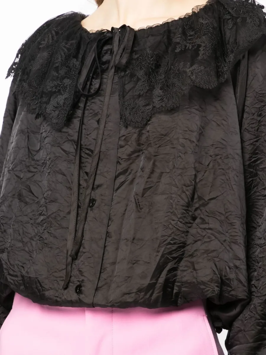 lace-collar long-sleeve blouse 9