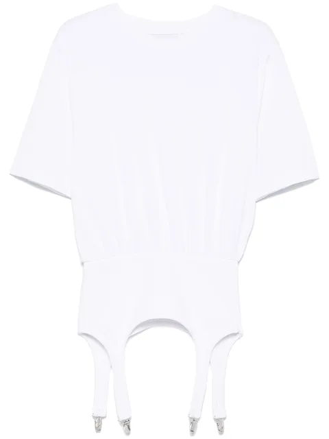 suspenders-detailed T-shirt