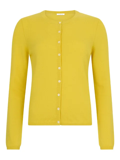 crew-neck cardigan