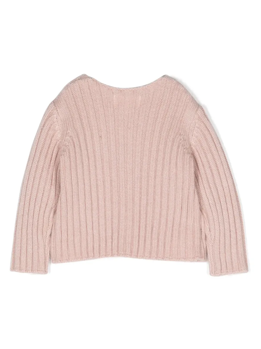 ribbed-knit long-sleeved cardigan 4