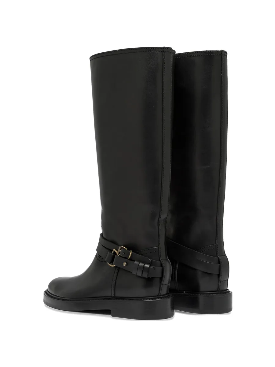 Laydee buckle-strap knee-high boots 10