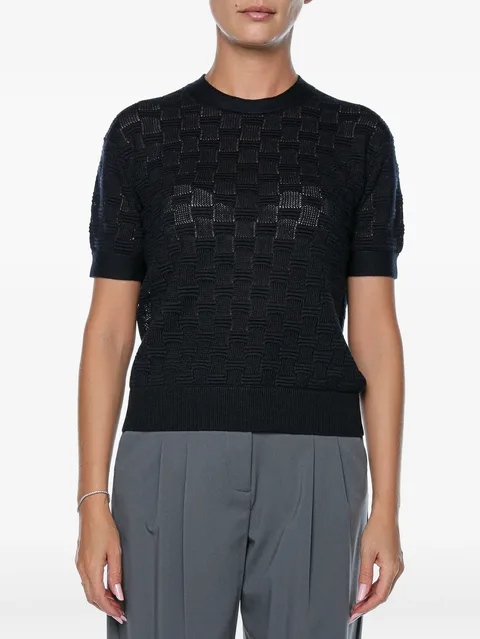 Emeta basket-weave sweater