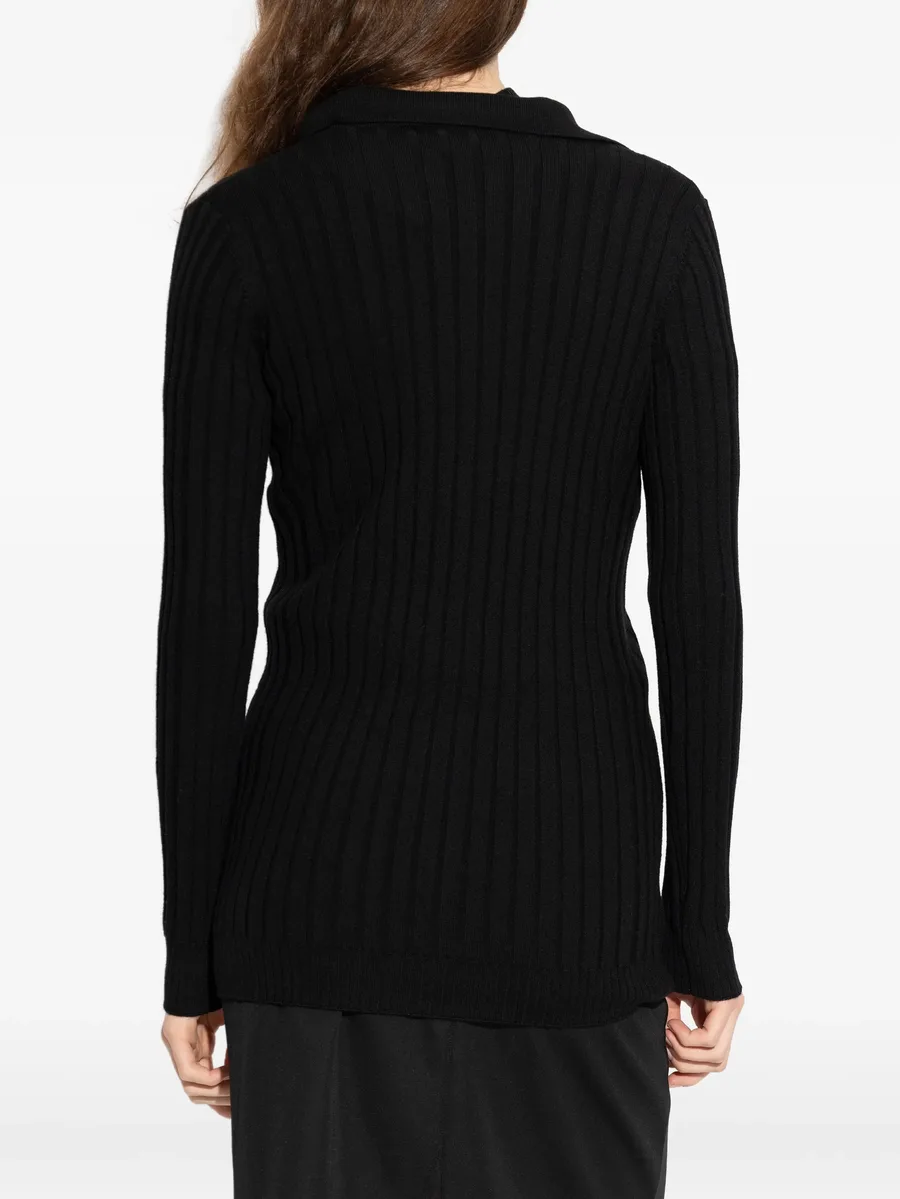 ribbed buttoned cardigan 8