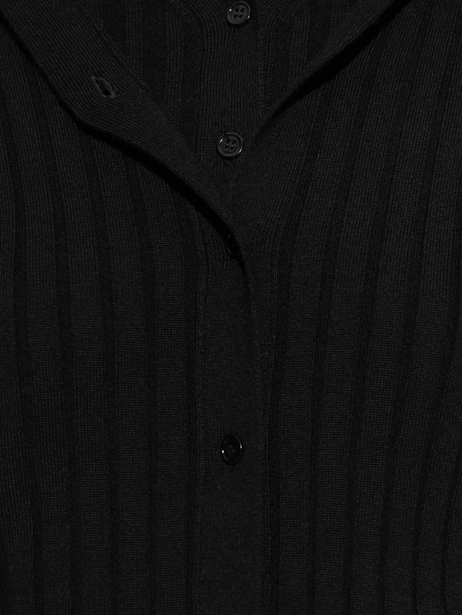 ribbed buttoned cardigan 9