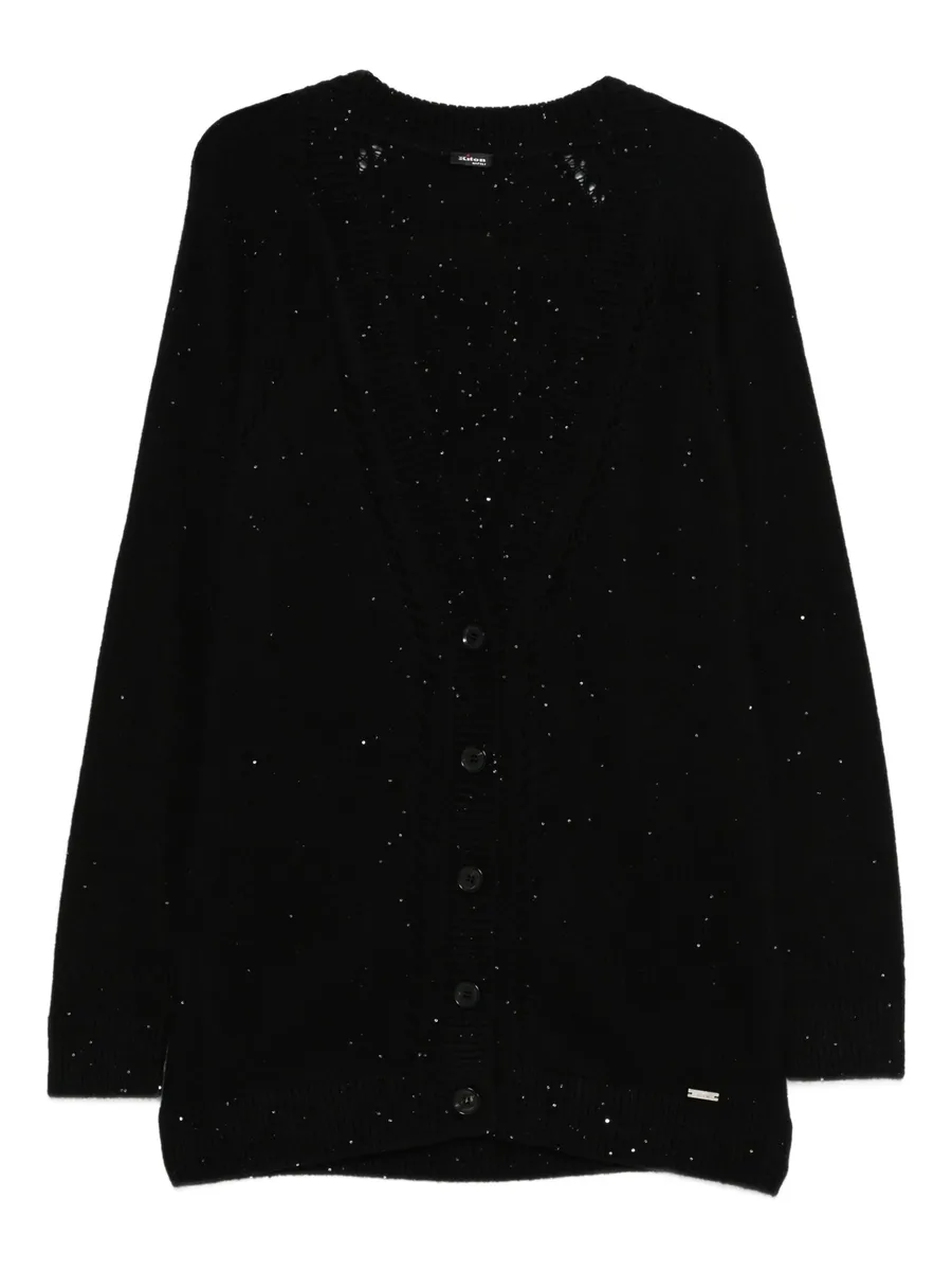 embellished-detail buttoned cardigan 2
