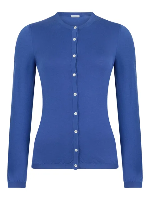 crew-neck cardigan