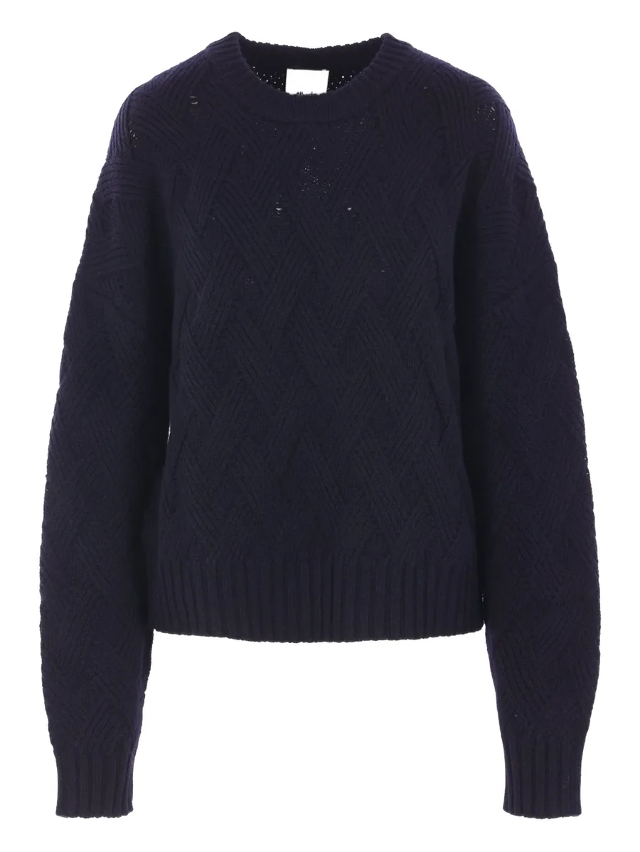 diamond-pattern wool sweater 2