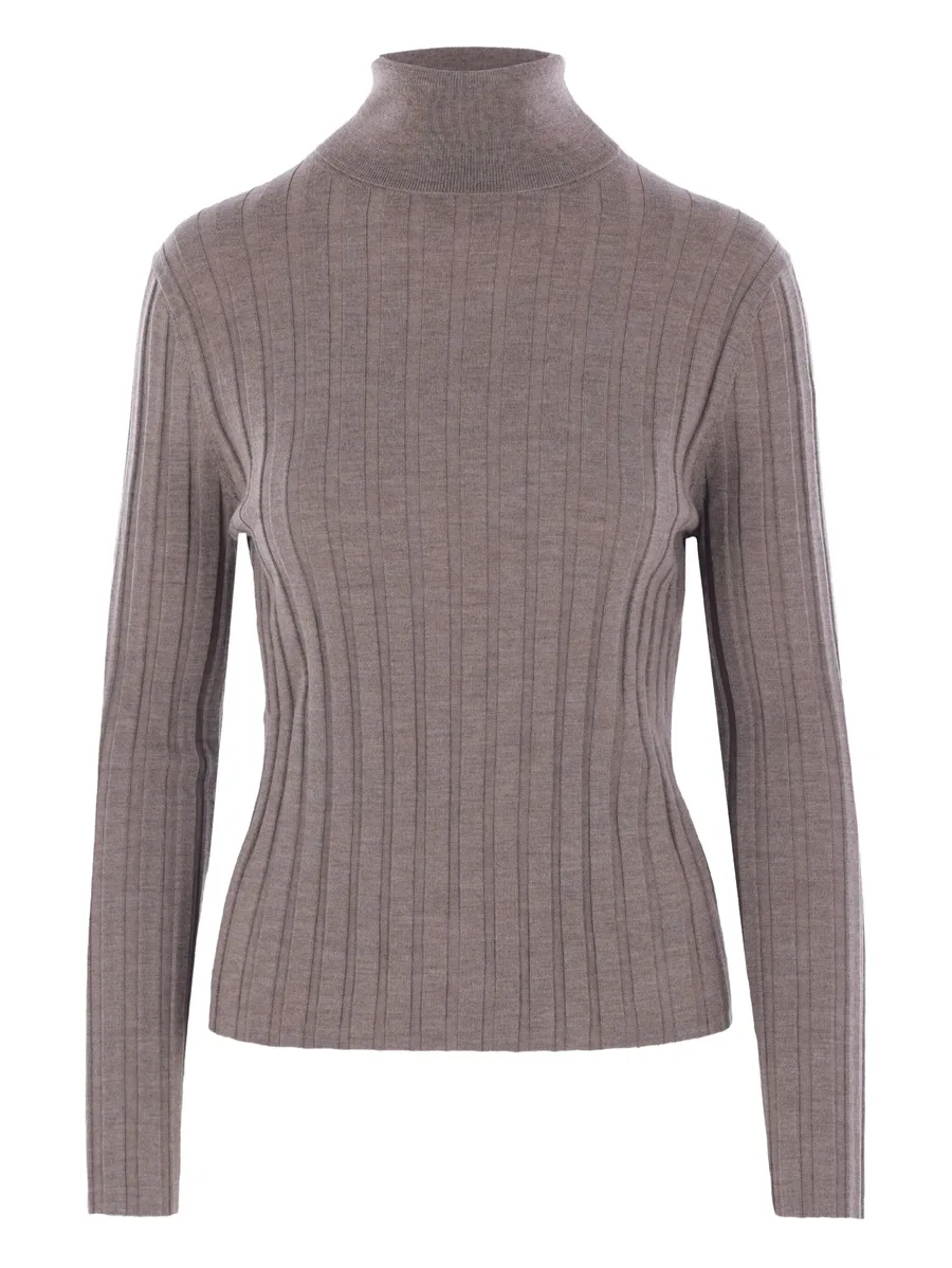 ribbed turtleneck sweater 1