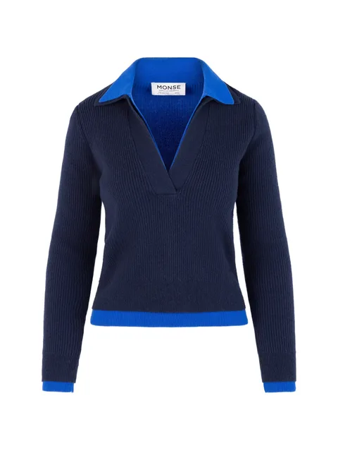 double-layer knitted jumper