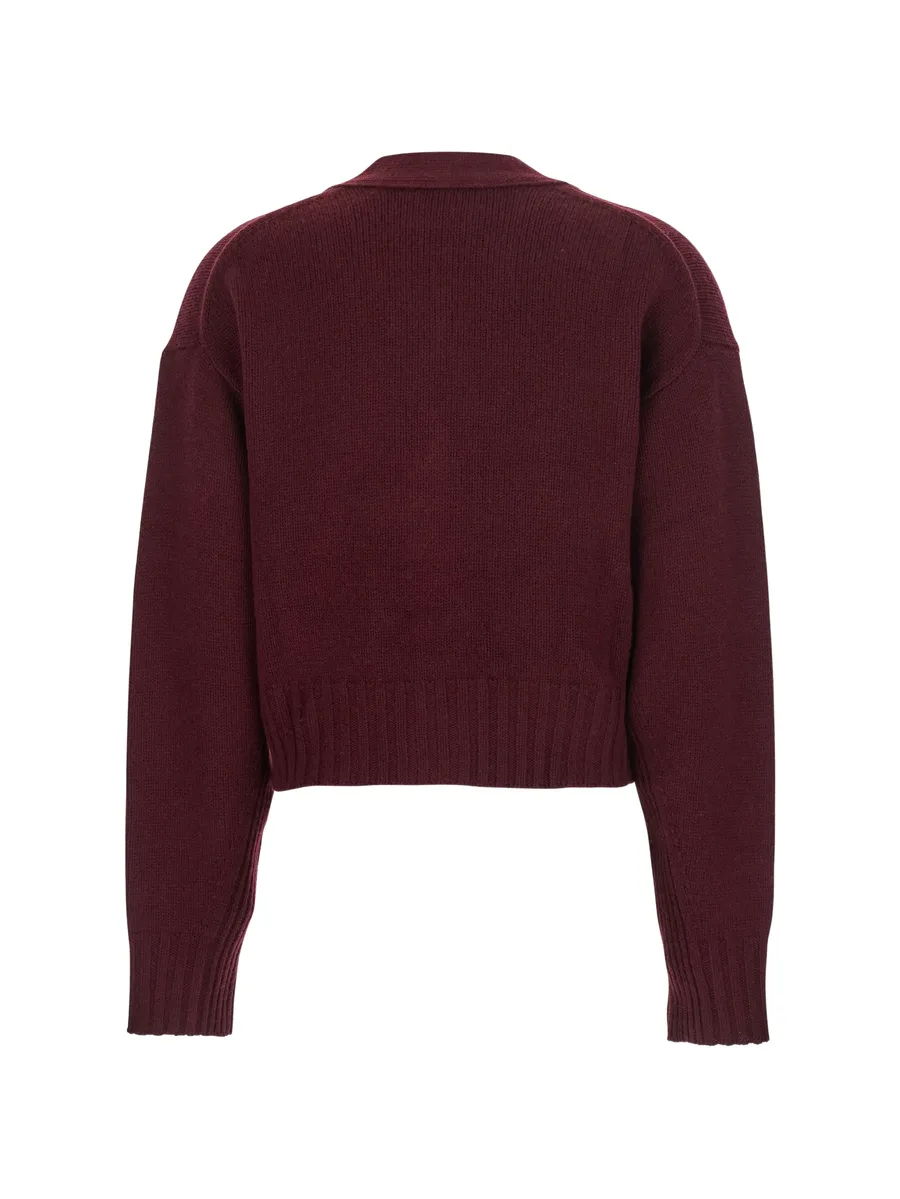 button V-neck cardigan 4