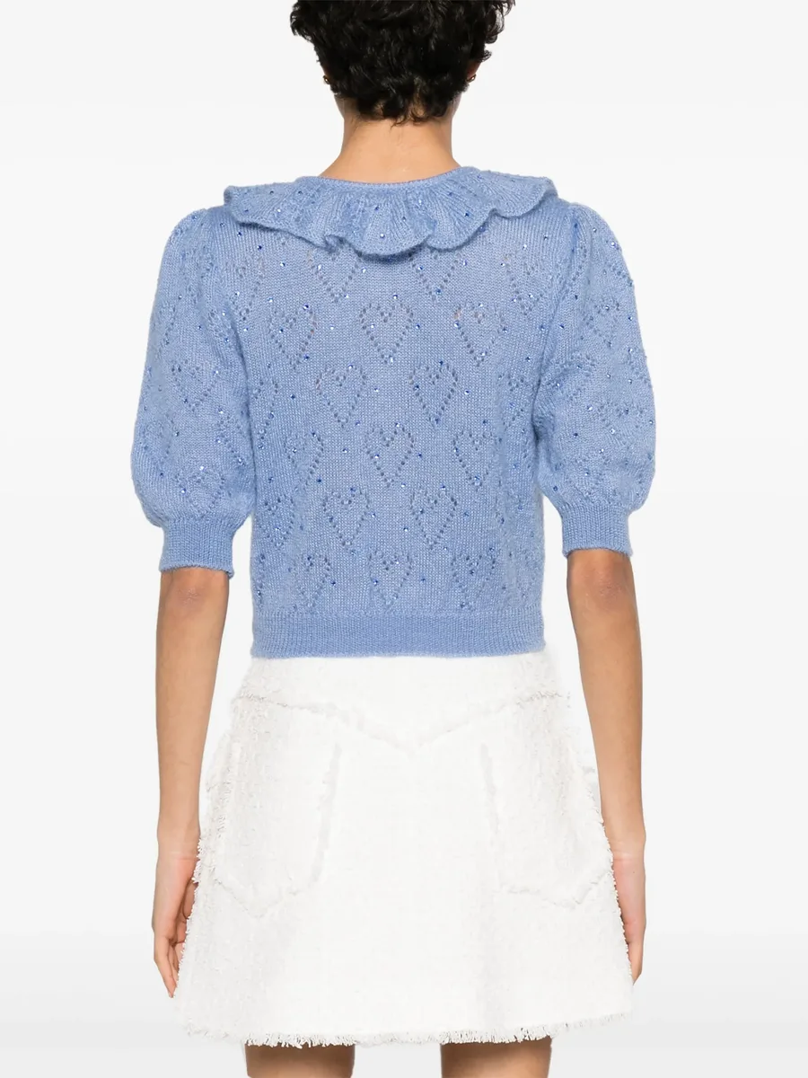 crystal-embellished crop top 8