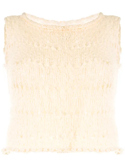 knitted crop top