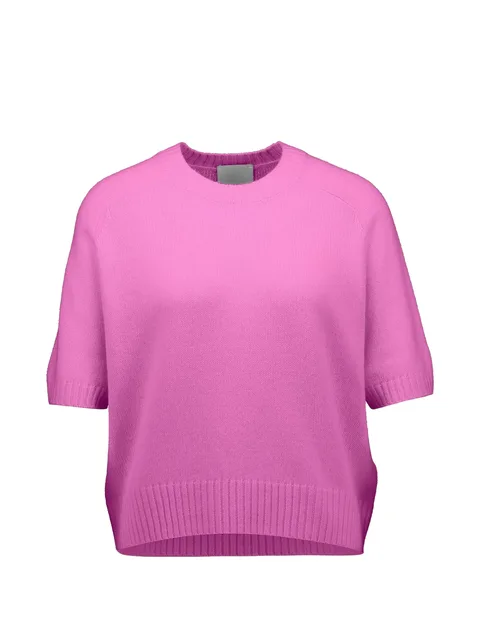 short-sleeve cashmere sweater
