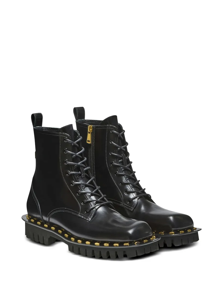 Glazed combat boots 4