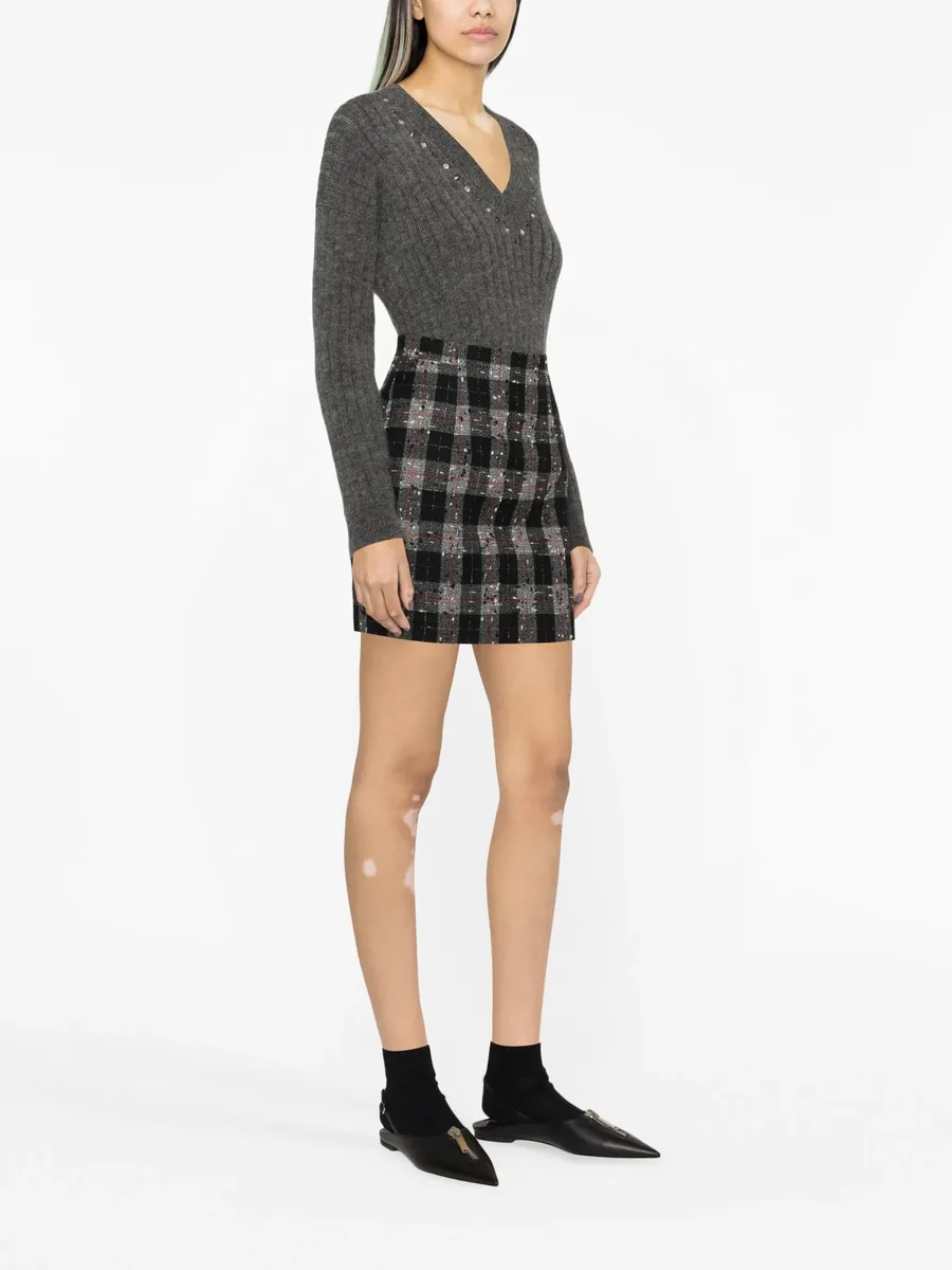 stud-embellished ribbed-knit jumper 5