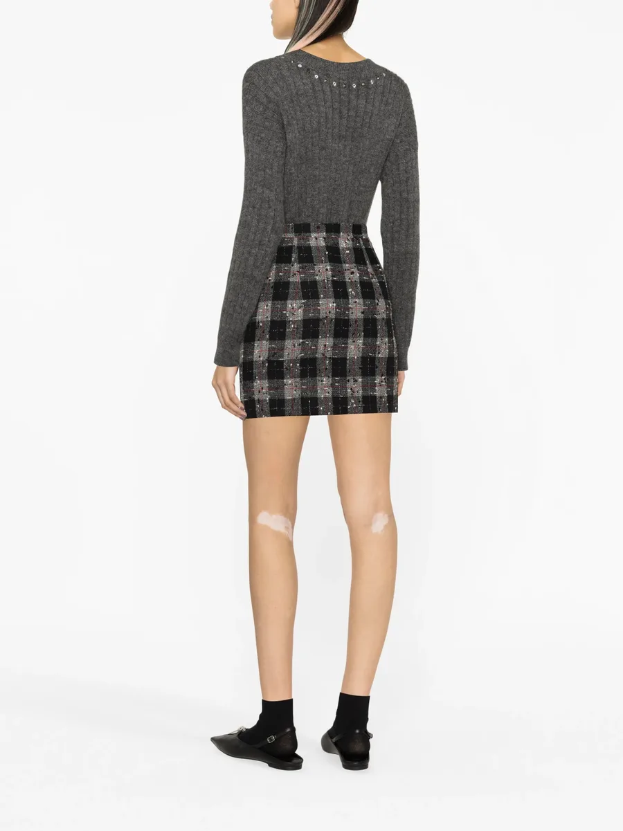 stud-embellished ribbed-knit jumper 7