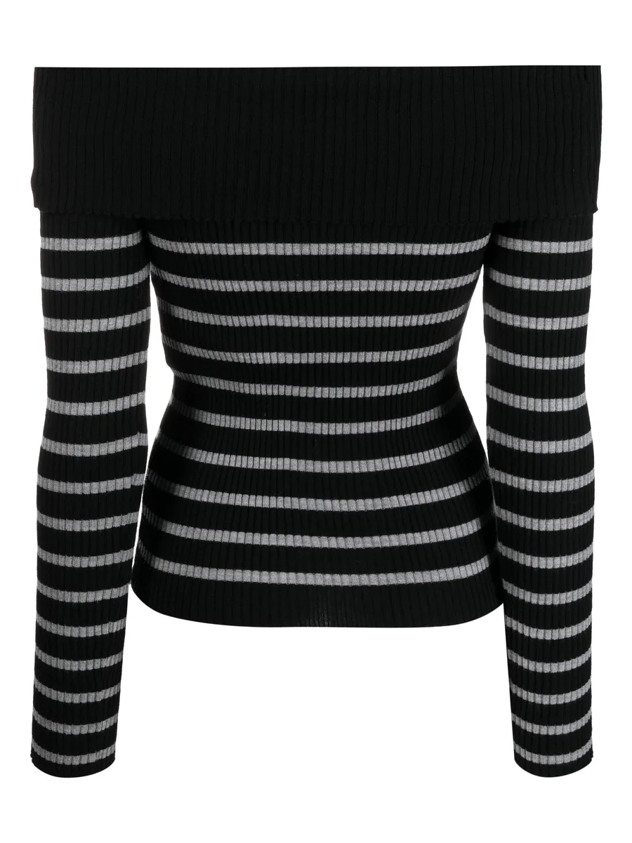 striped virgin-wool jumper 4