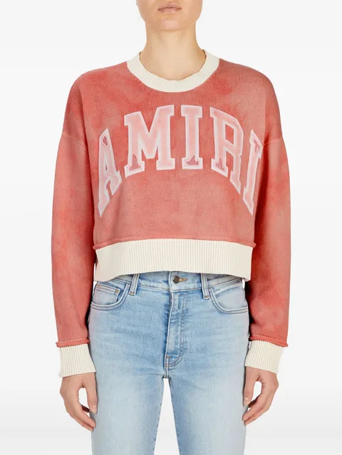 logo-appliqué sweater