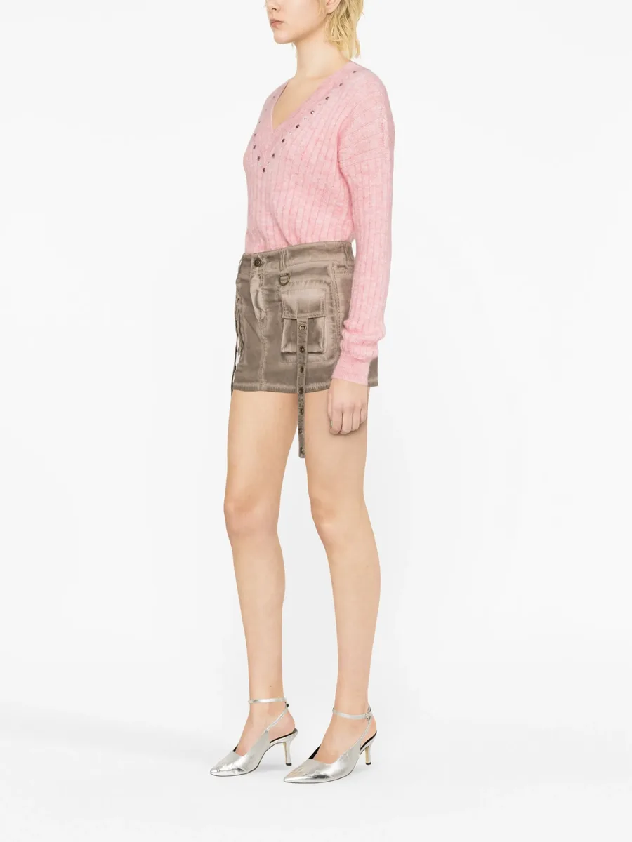 stud-embellished ribbed jumper 7