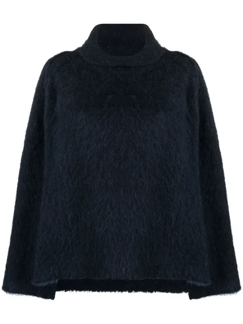 alpaca-blend turtleneck sweater