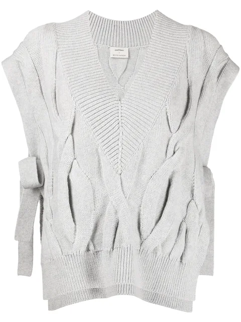 X Beyond The Radar cable knit vest