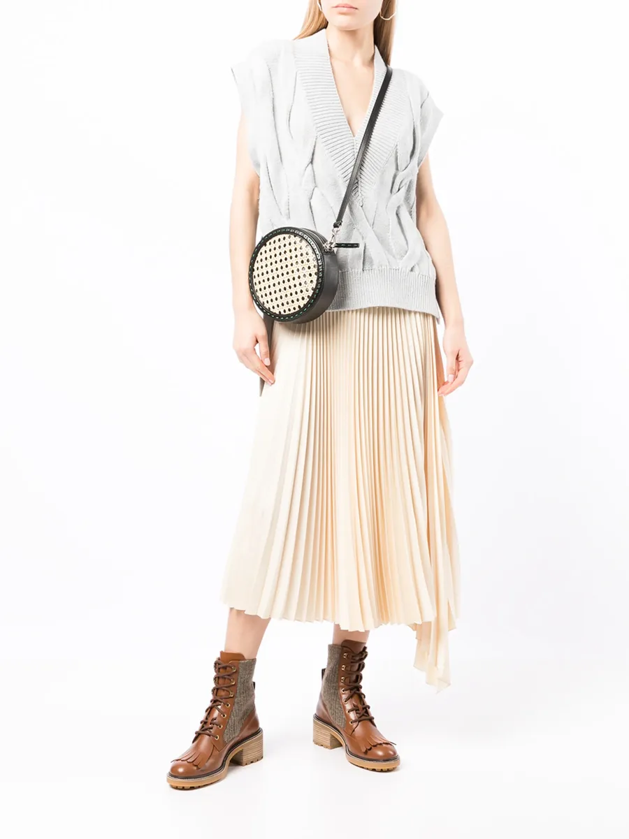 X Beyond The Radar cable knit vest 3