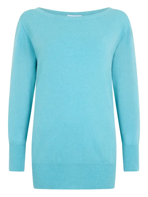 boat-neck sweater