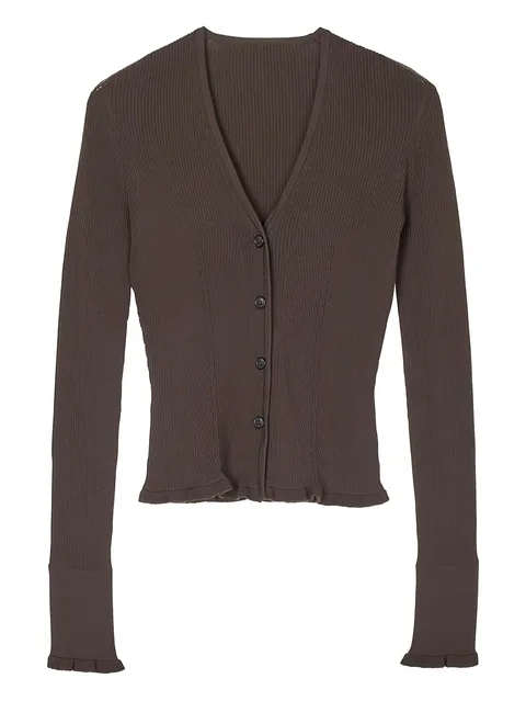 Bessie ruffled cardigan