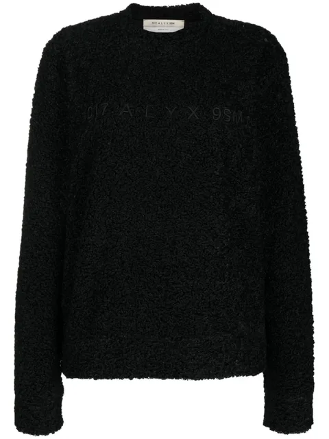 crew-neck brushed sweatshirt