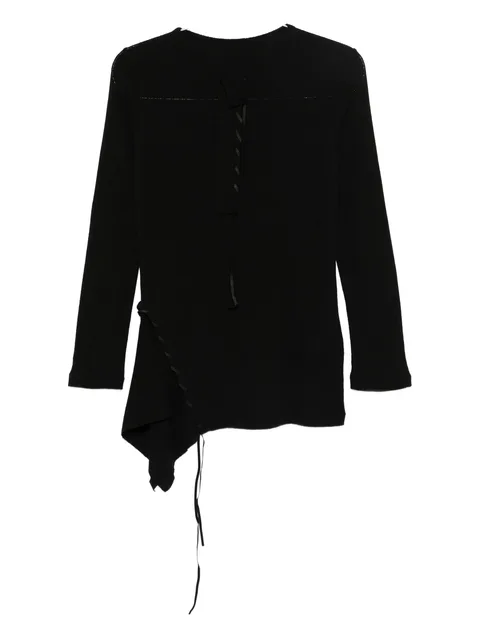 asymmetric knitted top