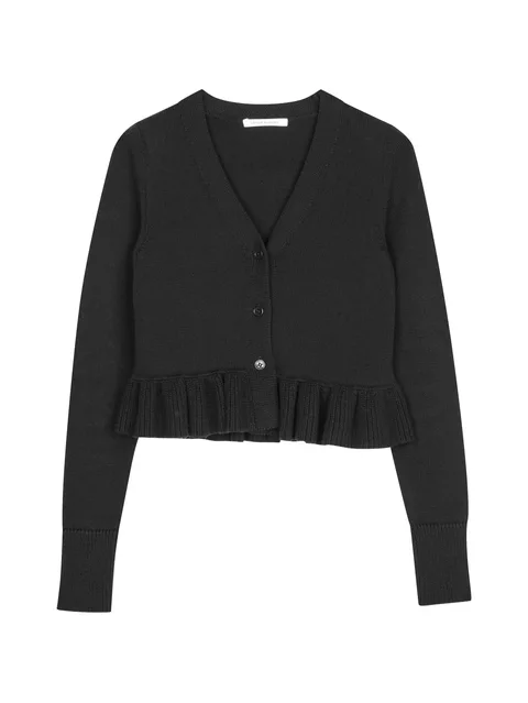 Prisca ruffled cardigan