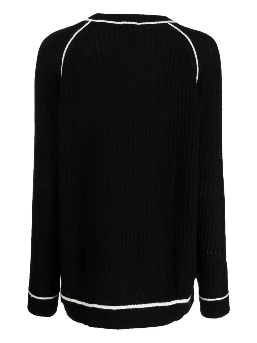 contrasting-edge knitted jumper 4