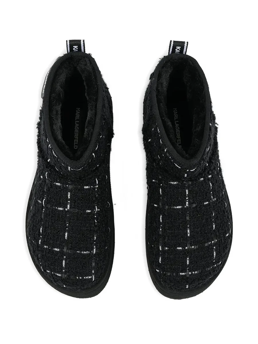 Thermo check-pattern platform boots 8