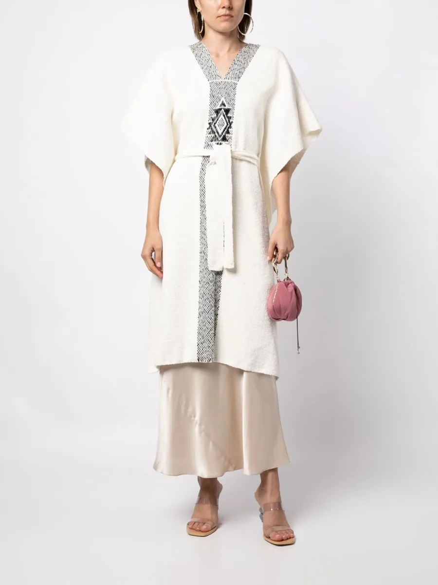 Estrella tied-waist kaftan 4