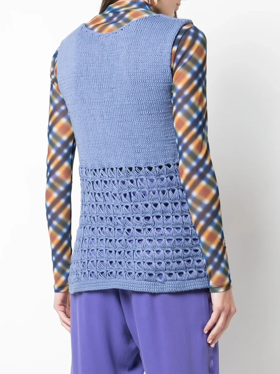 sleeveless knitted top 7