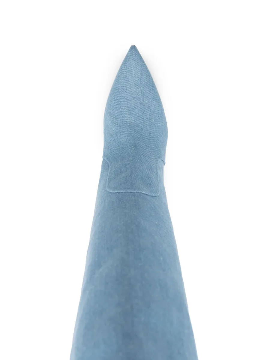 denim 85mm thigh-high boots 8