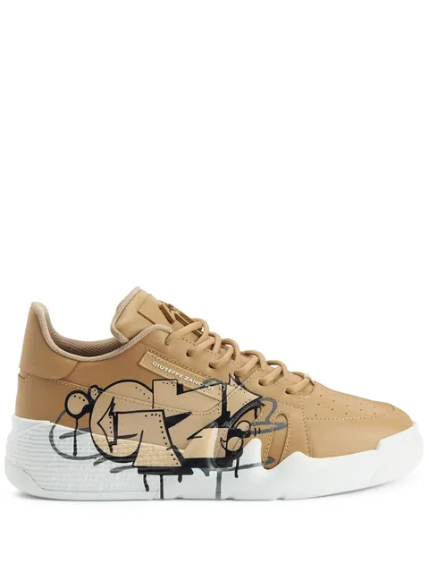 Talon graffiti-print low-top sneakers