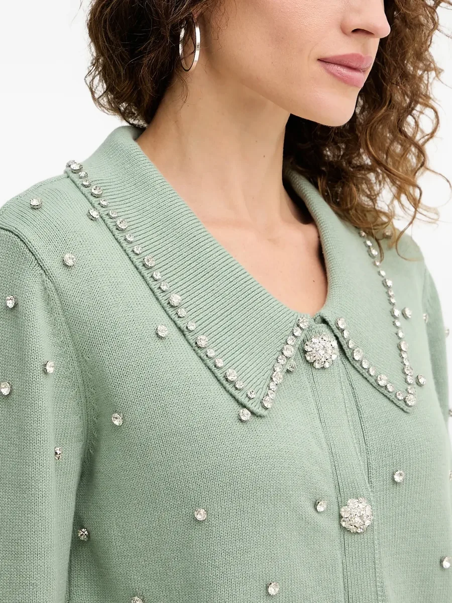 embellished-collar cardigan 10