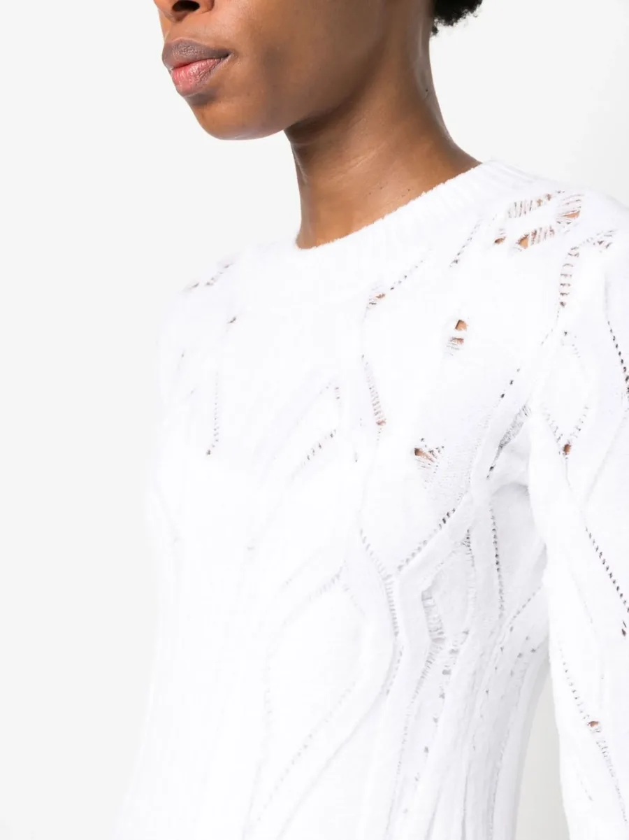 open-knit long-line jumper 9