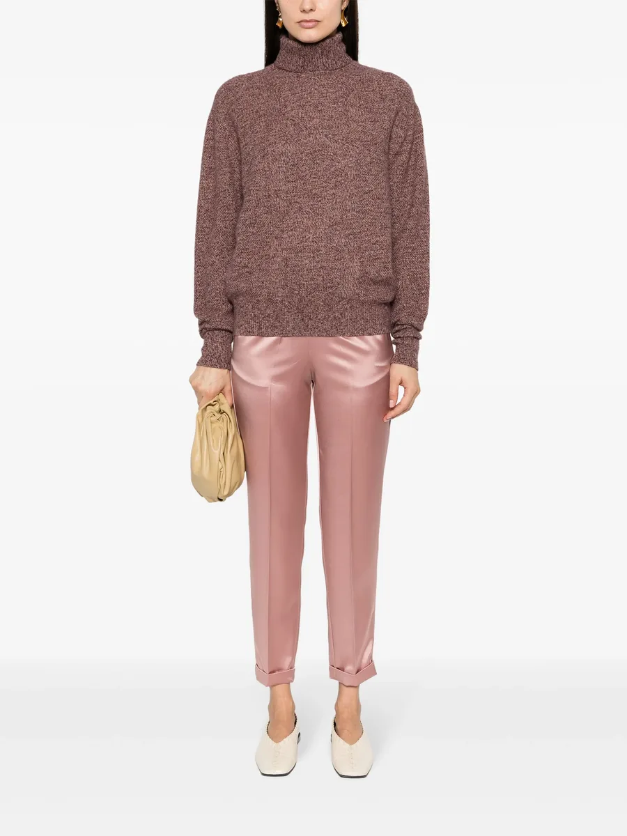 roll-neck speckle-knit jumper 4